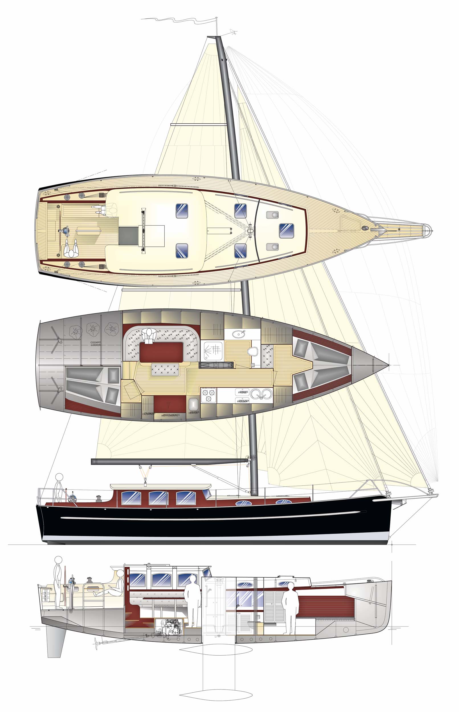 Berckemeyer Yacht Design plans for modern and classic sailing yachts